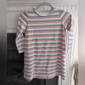 Primary 8-9 Bright Rainbow Stripe Nightgown